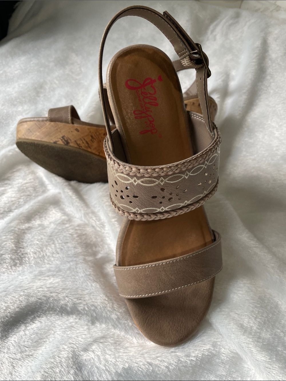 Light brown  Wedge Sandals